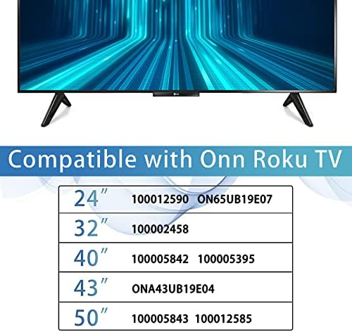 Основна поставка за Onn Smart Tv - за 24 40 48 50 55 58 60 65 Tv RC-ALIR RC439 100012585 100005396 100024699 100021261 с винтове