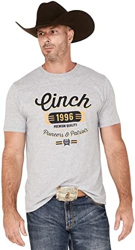 Мъжка тениска с графичен логото на Пионерите и Патриоти Чинч Хедър Grey X-Large