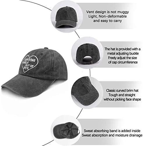 Бейзболни шапки CERU Feminism Dad Hats, Запазени единствено заради спайсов, Реколта бейзболна шапка за мъже, Пигментная Черна, Един Размер