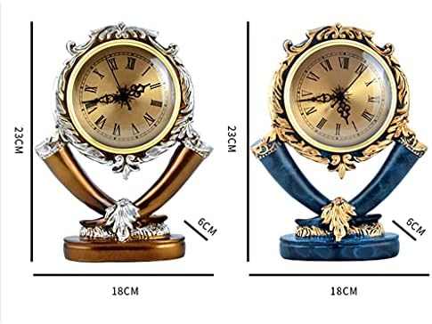 UXZDX Европейските Настолни Часовници Хол Ретро Настолни Часовници Начало Декор Тъпо Настолни Часовници Смола Настолни Часовници Украса