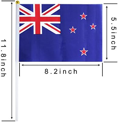 Вид на Момичето, 25 Опаковки Ръчно Малко мини-Хартата, нова зеландия Знаме, Флаг-жезъл, Знаме с Кръгла горна част, Националните Флагове