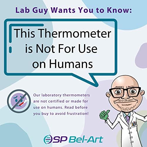 SP Bel-Art, двойна зона електронен контролен термометър H-B Frio Temp; -50/70C (-58/158F) и -10/50C (14/122F); Обща калибриране (B61000-0200)