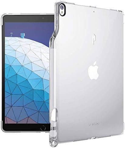 Калъф за iPad Air 3 (10.5 инча, 2019), Калъф за iPad Pro 10,5, Поетичен Гъвкава Мека Прозрачна делото от TPU с държач за моливи, която