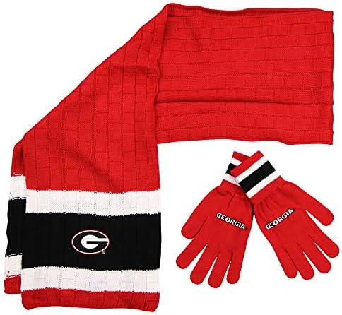 Комплект трикотажни шалове и ръкавици Georgia Bulldogs