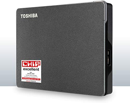Toshiba Canvio Gaming капацитет от 1 TB - Преносим външен твърд диск, съвместим с повечето конзоли Playstation, Xbox, PC, технологията