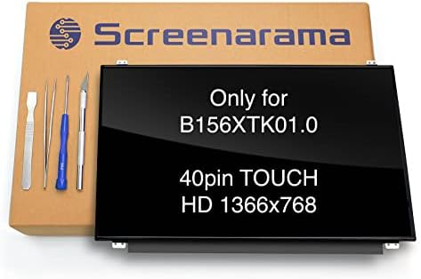 SCREENARAMA Новата Смяна на екрана за B156XTK01.0 Touch HD 40pin 1366x768 Гланцов OnCell Дигитайзер LCD led дисплей за Инструменти