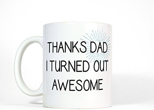 Най-Поджаристое Благодаря, татко, имам Оказа Невероятна Кафеена Чаша Подарък за бащата, 11 грама, Бяла