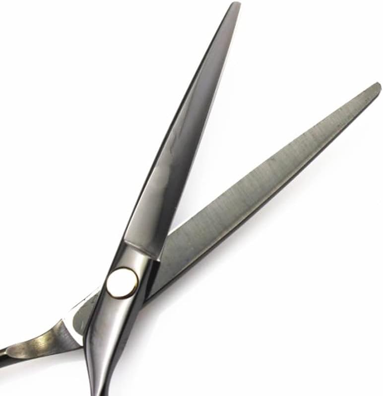 Ножица за подстригване на коса, 5,5-инчов професионални ножици от Японска стомана Черен цвят за стригане, филировочные фризьорски ножици,