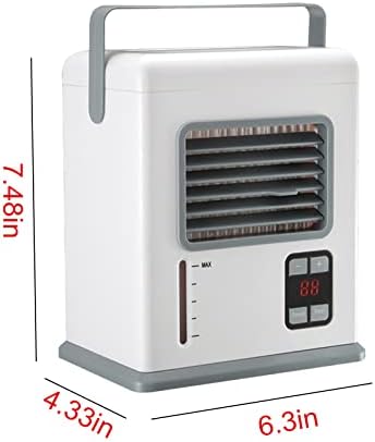 28C7F3 Преносим Климатик Evapoair Охладител с 2 Скорости, USB/Ac Персонален Климатик с Таймер за Домашния Офис Bedroo