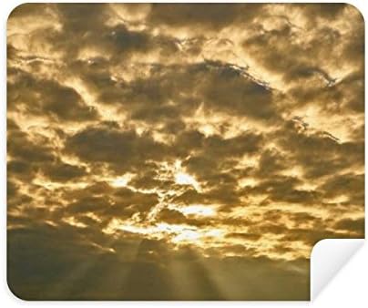 Тъмното Небе на Слънчева Светлина Жълти Облаци Плат За Почистване на Екрана за Пречистване на 2 елемента Замшевой Тъкан