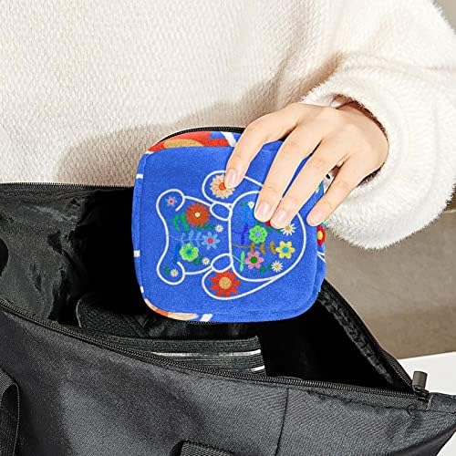 ORYUEKAN Чанта За съхранение на Хигиенни Кърпички, Чанта за Менструална Чаши, Преносими Чанти За съхранение на Хигиенни Тампони, Дамски