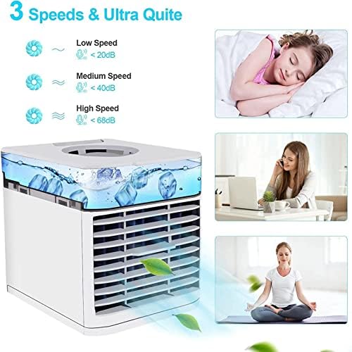Вентилатори за охлаждане, мини-климатик с въздушен интеркулер 4 в 1 - Създайте своя лична охладител за зона на охлаждане - за всяка стая,