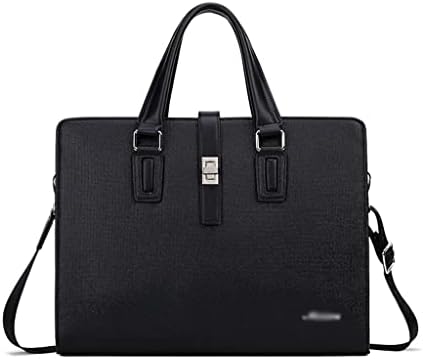 LYSLDH Чанта от естествена кожа на Напречното сечение, Бизнес портфейл, чанта през рамо, с Модерна Мъжка чанта за компютър (Цвят: E,