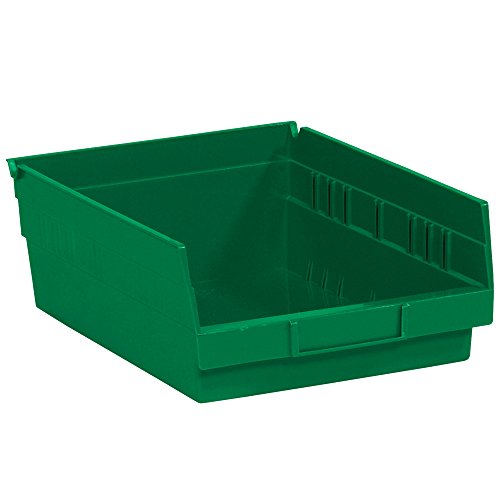 Горната опаковка: Пластмасови кутии за боклук, 11 5/8 x 11 1/8x 4, зелени (опаковка от 8 броя)