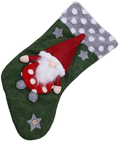 Veemoon Безлични Старец, Коледни Чорапи, Окачени Чорапи, Висящ На Дядо Коледа, Санта Клаус, Висящи Чорапи, Коледни Чорапи, Чорапи, Бузинный