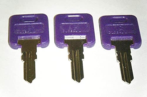 Ключове за дома на колела Global Link Keys Лилаво G313, 3 ключа G313 (G313), Сребристо и лилаво, Ключове серия G301 – G391, Нови и подмяна