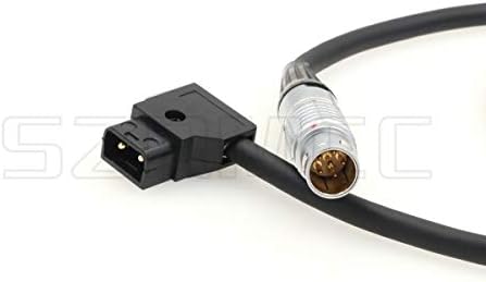 SZRMCC D-tap 2-Пинов конектор към 6-номера за контакт Кабел за захранване 2B за камера Red One