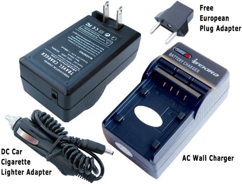 iTEKIRO AC Стенно зарядно за Кола dc Комплект за Panasonic DMW-BLE9 DMW-BLE9E DMW-BLE9PP DE-A99A DE-A99B DMW-BTC9 Lumix DMC-GF3 DMC-GF3WEF-K