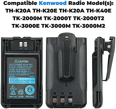 Vineynuan 7,4 В 1600 ма KNB-63L KNB-65L Сменяеми батерии за Kenwood TH-K20A TH-K20E TH-K40A TK-2000 TK-3501 TK-U100 Двустранно Радио
