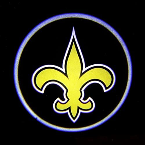 Спортна култура NFL New Orleans Saints Led Лазерен Проектор за вратите на автомобила - Led Светлинна Проектор за Проектиране на лого