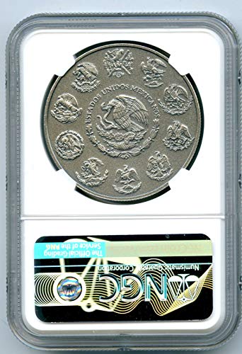 2018 O Мексико, М Libertad, 1 УНЦИЯ сребро монети ОНЗА 999 проба, за ПЪРВИ път ПУСНАТА на СТАРА сребърна монета MS70 NGC