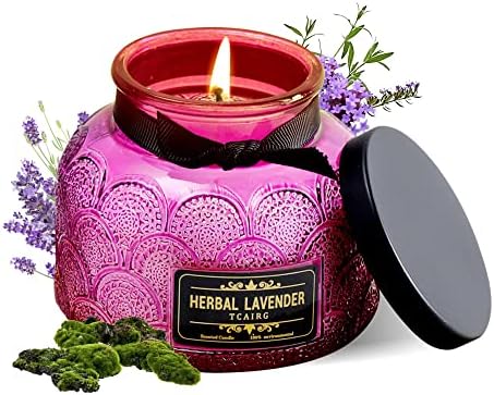 Подарък Свещ с аромат на Лавандула за жени, Свещ за Ароматерапия, 7 грама, Начална Ароматна Свещ, Соеви Свещи с Натурален аромат, Парене