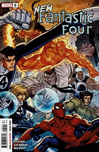 Нова фантастичната четворка 5 VF / NM; Комиксите на Marvel | Питър Дейвид Последната версия на