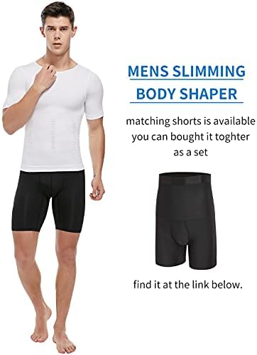 SLIMBELL Мъжки Компресиране Риза Риза За Отслабване на Майк За Тренировки Жилетка За Преса на Корема Тънък Шейпър на Тялото