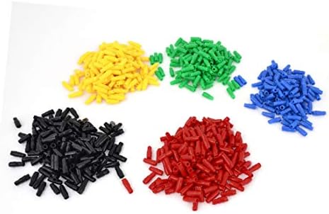 X-DREE 1000 Броя Многоцветни меки PVC 2-2,5 мм, 2-жични изолирани втулок в краищата (НОВ LON0167 1000 броя многоцветни меки PVC 2-2,5