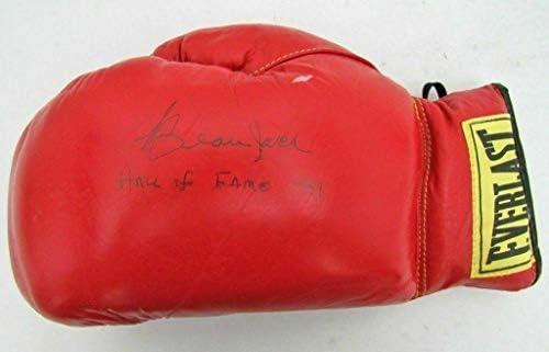 Боксови Ръкавици Beau Jack HOF РЕДКИ MSG Legend С Автограф на Евърласт JSA 134546 - Боксови Ръкавици С Автограф