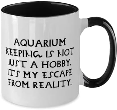 Уникална идея за подарък за аквариум, съдържанието на аквариума - това не е просто хоби. Това е моята забавна два цвята чаша с 11 грама
