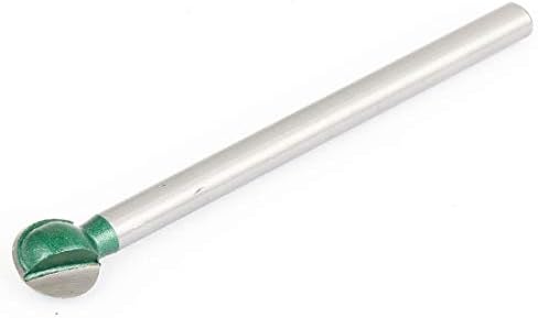 Нови двойна флейта Lon0167 С сърцевина 6 x надеждна ефективността 12 мм Скоростна Фрезови инструмент Зелен Сребрист оттенък (id: a5e
