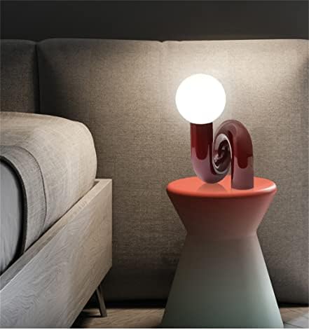 Дебел Минималистичен Стъклена топка, Настолна лампа за Спални, Дизайнерски модел детска стая, Настолна лампа за стая (Цвят: бял-Динозавър