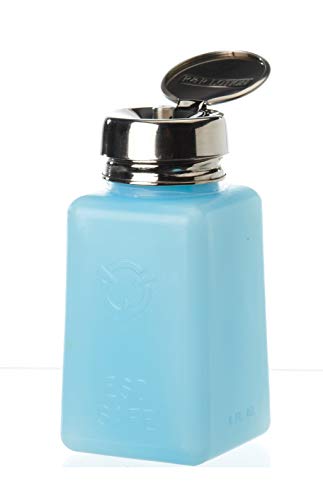 Опаковка разтворител ESD безопасни, рассеивающий статични смущения, Синя бутилка с помпа срещу пръски, Средна устойчивост на повърхността,