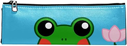 TBOUOBT Козметични Пътни Чанти, Косметичка, Косметичка за Тоалетни принадлежности, карикатура жаба животно