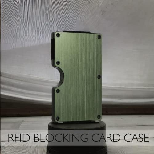 DONWORD Минималистичен Чантата за Мъже, Блокиране на RFID Алуминиев Портфейл, джоб за карти, изработени от Въглеродни Влакна, Метални