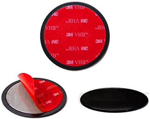 Универсалният диск за табло Navitech 80 мм (двойна опаковка) с кръгла лепило, съвместим с вендузи за предното стъкло, Съвместим с BUIEJDOG
