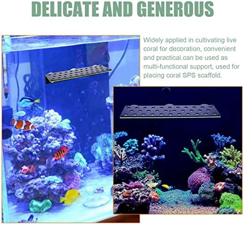 Аксесоари за бижута Ipetboom Титуляр за аквариум с Счупено Корали: Аквариум Акрилен Прозрачен Зареждане с Извити Корал СЕП Бутон Зацепы Скоба за Монтиране на Рамката н