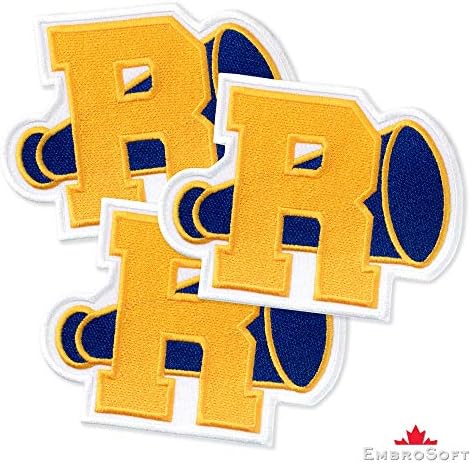 Нашивка с логото на Riverdale Vixens, бродирани желязо (4,7 x 3,5, синьо и жълто)
