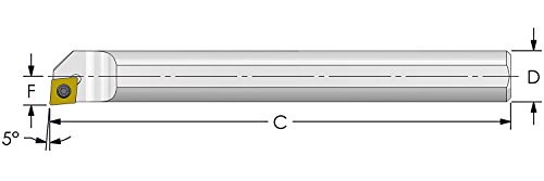 Расточная планк Ultra-Декс HM08Q SCLCL2 от тежък метал за задържане положителна стойност CCMT 21,51 под ъгъл -5 градуса, на Лявата Ръка,