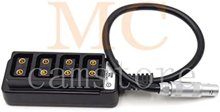 MCcamstore 0S 4Pin-4-Портов Хъб-сплитер на храненето D-tap, Женски Адаптер-Сплитер P-Tap D-Tap Хъб за фотография (200 см)