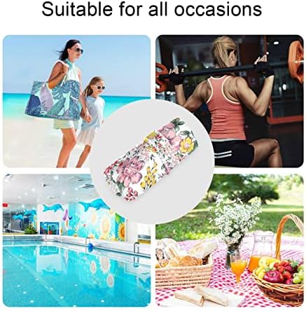 Kigai 2 бр. чанта за мокро и сухо почистване, модни Водоустойчива чанта за влажни неща за памперси, бански костюми и т.н. Плаж/Пътуване Цветя Модел