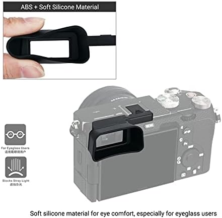 Мек Силиконов Наглазник за камера с Визьор, Защита за очите Sony A7C Alpha 7C (ILCE7CL/S), Защита за фокусиращ