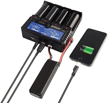 Зарядно устройство Xtar DRAGON VP4 PLUS, с калъф за зарядно устройство, адаптер за датчици, зарядно за кола устройство с калъф за батерията