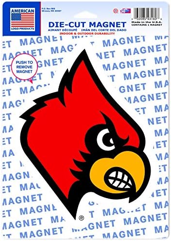 WinCraft NCAA University of Louisville 43160012 Магнит с Высеченным Логото, Малък, Черен