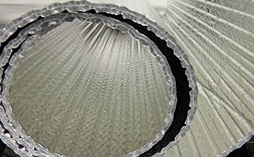 Светоотражающая Фолио За изолация на Спирални въздуховоди Амбалажна хартия Double Bubble 12x25 (Шевовете)