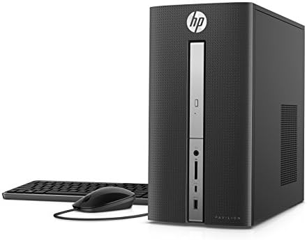 Настолен компютър HP Pavilion, Intel Core i5-7400, 8 GB оперативна памет, твърд диск с капацитет 1 TB, Windows 10 (570-p020, черен)