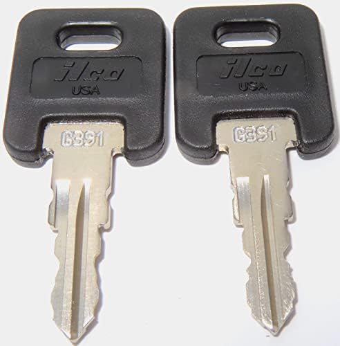 Ключовете на Ilco G391 Global Link RVs за дом на колела с ремарке, издълбани по номер на ключ / замък G391, выгравированному на черни