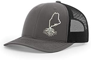 Облекло WYR Носете шапка на шофьор на камион възстановяване на предишното положение Your Roots (регулира по размер, въглен Мейн / черна