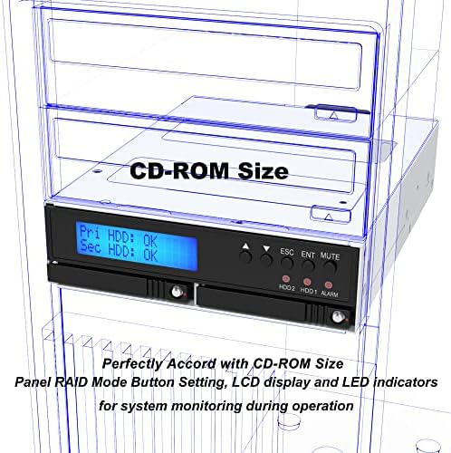 RAIDON iR2025 (1 отделение за cd-та за вътрешен RAID-модула 2x2,5 HDD /SSD)